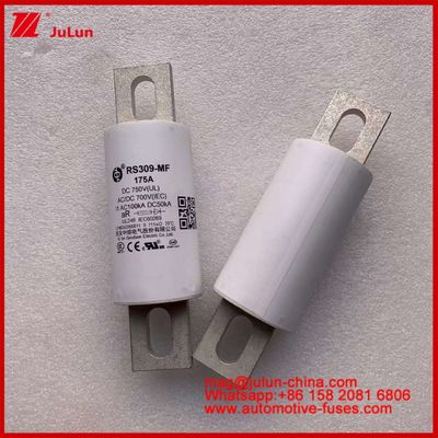 RS309-MF 175A 750VDC UL Fuse Keramik Tubular AR 750VDC/700AC IEC 20KA GB 5-800A untuk Kendaraan Listrik dan Sistem Tenaga