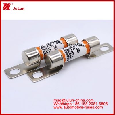 EV322 3EL 32A DC700V Fuse Keramik Tubular Ukuran Kompak Perlindungan Sirkuit Singkat Listrik Rating Tinggi
Kapasitas Patah Tinggi Pada 100Vdc/125Vdc Struktur Bolted
