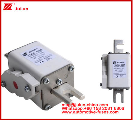 RS306-01-T5Z D 500A AC1250V DC1000V 50KA Square Caremic Fuse Sistem Traksi Kendaraan Listrik Konversi Daya Penyimpanan Energi Pemasok Kinerja DC yang sangat baik