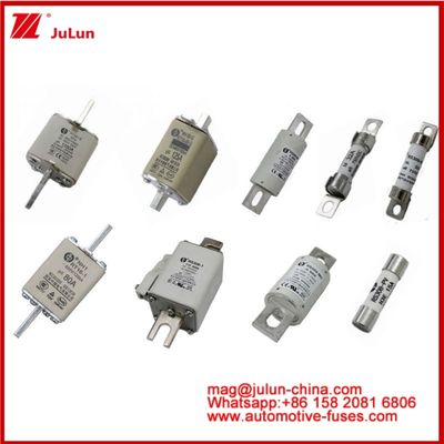 RS309-MD-125A Keramik Auto Fuses 500VAC200KA 500VDC 50KA AR DC Kinerja Struktur Sambungan Bolt Otomotif Tubular