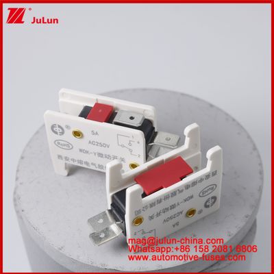 WDK-Y 5A 250V Micro Switch Mobil Mount Fuse Untuk EV / HEV Kendaraan Khusus Dirancang Fuse Base Untuk Kendaraan Situasi
