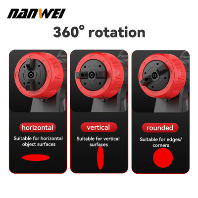 Popular High Spray Air Spray 700ml Pressure Paint Gun Cordless Portable Electric 1.5mm 1.0mm Diy Grade Battery Powered Renovate Rebuild House Garden