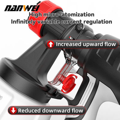 Popular High Spray Air Spray 700ml Pressure Paint Gun Cordless Portable Electric 1.5mm 1.0mm Diy Grade Battery Powered Renovate Rebuild House Garden