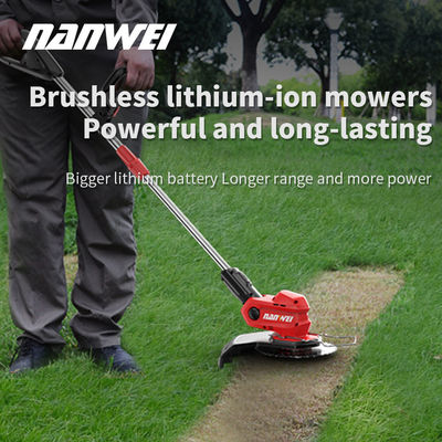 Trimmer Cordless Lawnmower Untuk Rumput Rumput Di Taman Listrik Rumput Pemotongan Green Belt Mesin Baterai Keluarga