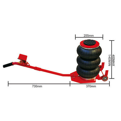 Peralatan Angkat Mobil Portable 3 Ton Pneumatic Air Bag Jack Dengan Lengan Lipat