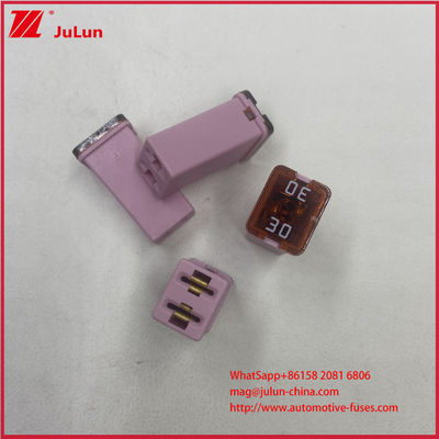 PC Cover 30A PA66SBFC-JT Fuse Cartridge Pacific Low-Aperage Plug-In Type Fuse J Case Slow Blow Auto Fuse DC32V Mobil Marinir RV Pemutus Sirkuit Otomotif