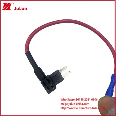 Kabel harness terminal Blade Mini Micro2 Power Fuse holder 1A 5A 7A 15A 32V Pemegang Sekring Mobil Menampilkan Bahan Kuningan PVC Dirancang untuk Aplikasi Sekring ACU ACN ACS ACZ ANL ANM ANS Tahan Lama