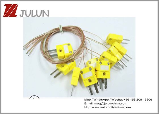 OMEGA Kuning Konektor Termokopel K-Type Suhu Mengukur Kawat Soket Steker Konektor SMPW-K-M
