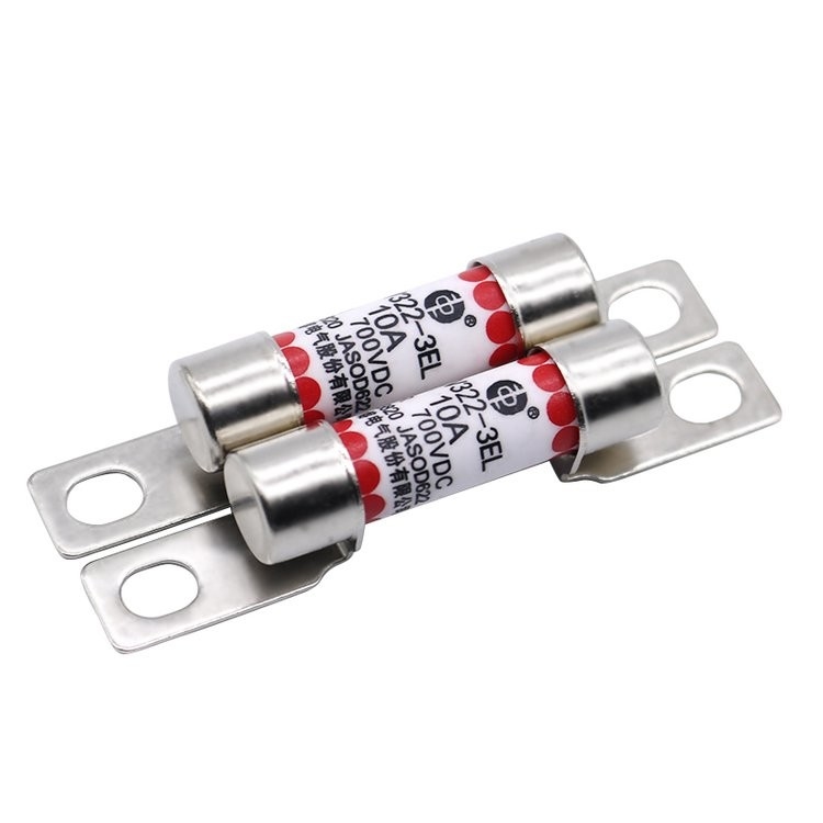 EV322 3EL Kendaraan Listrik Fuse 10A 16A 20A 25A 32A 700VDC Tabung Bulat Tipe Baut