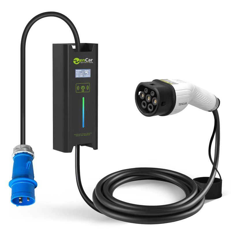 AC EV Charger Adapter Kompatibel -40°C~+80°C Perlindungan 7.