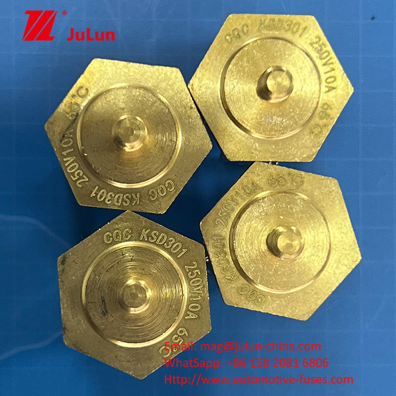 Brass Cap Screw Thermistor Sensor Suhu Ekspansi Termal Logam Dalam Jump Switch 250V
