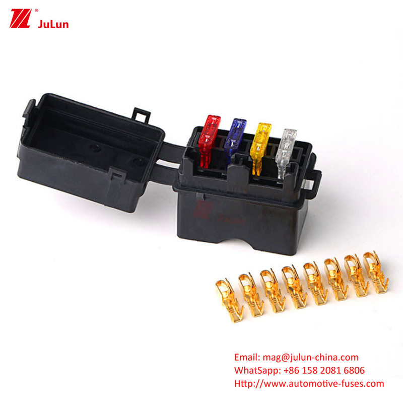 Auto Fuse Nylon Fuse Holder 32V 30A-500A Rating Voltage ANM High Power Fuse Box Aksesoris
