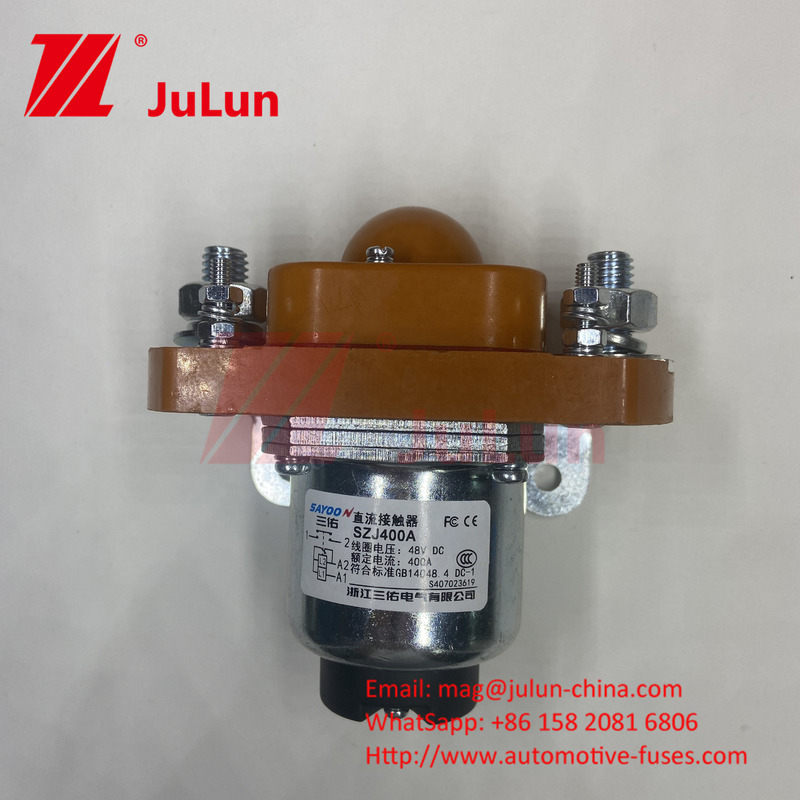 DC 12-80V Switch Listrik arus besar Off Screw Mount 200A 1P Coil Tegangan nominal: DC12 ~ 80V