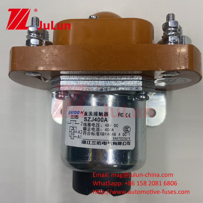 Dc Contactor Listrik MZJ-50A Bulldozer Brick Factory High Current Low Voltage CE FCC