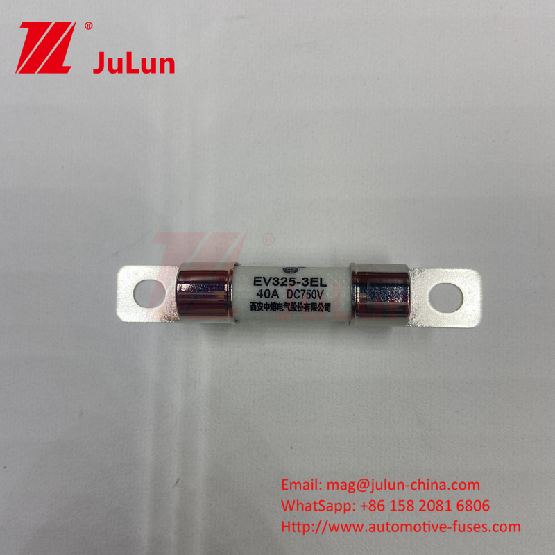Perlindungan EV Kendaraan Listrik Fuse Power Conversion 15A 30A 25A 750VDC 10x38 EV FUSE