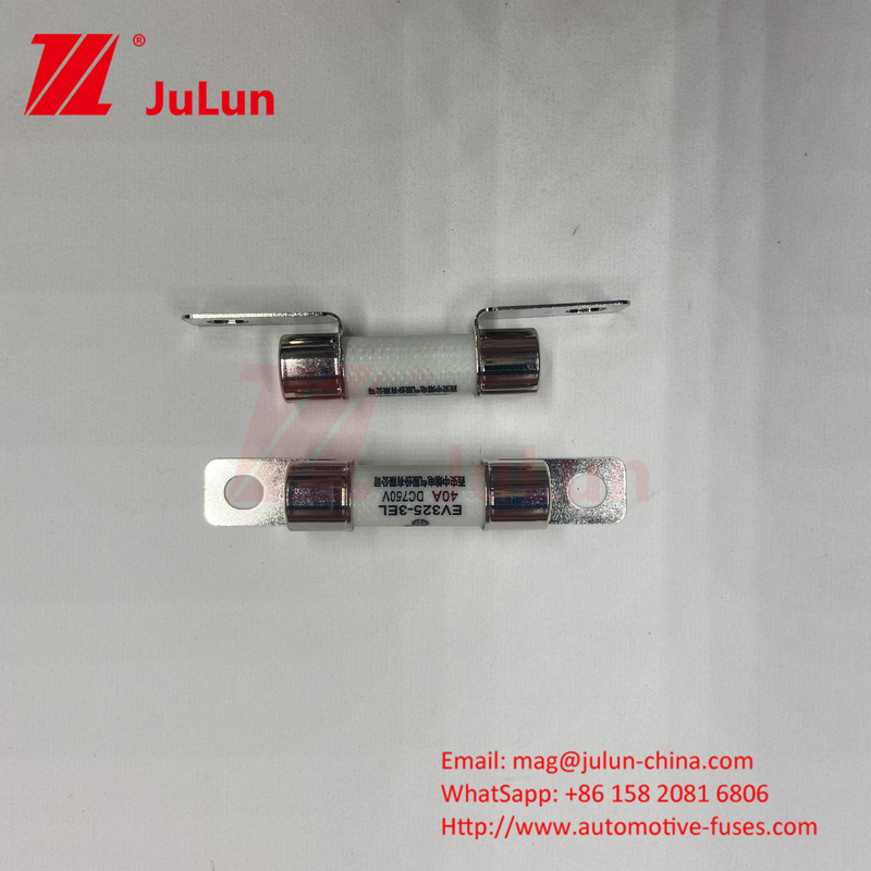 Fuse Keramik Otomotif 10A 15A 750VDC Fuse Kendaraan Keramik 25A 30A 40A 50A Ues Untuk pengisi daya mobil EV