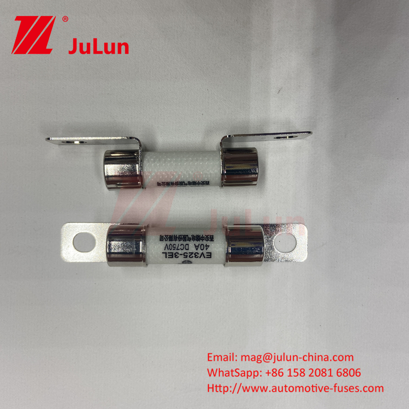 10x38mm Fuse Keramik Mobil Bolt dipasang EV FUSE Keandalan Lingkungan Sesuai dengan ISO8820