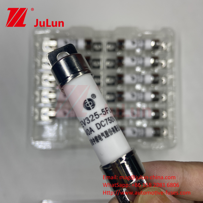 FUSE DC750V 10A 15A 20A 25A 30A Untuk AutomoDC Pengisian Cepat Kendaraan Listrik Dengan Kisaran Kontrol Suhu -45-125.C