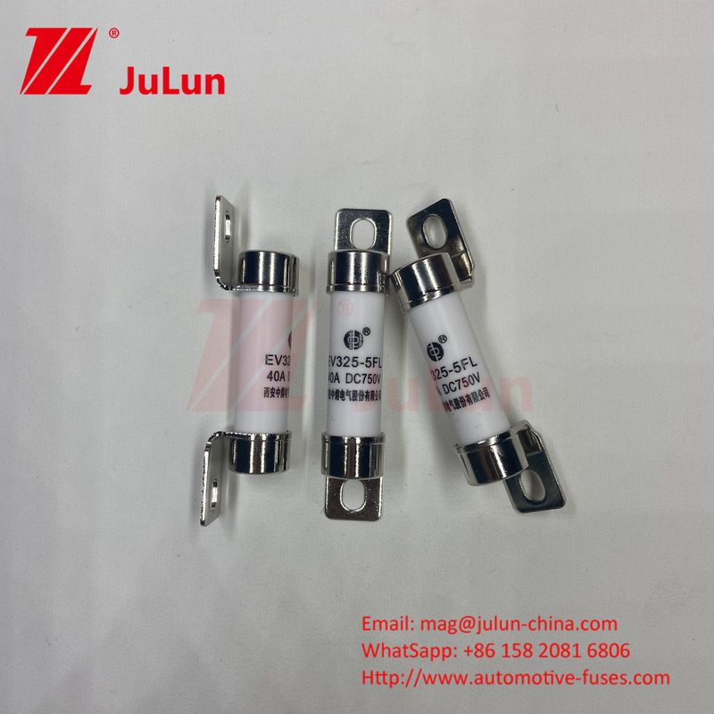 10A-50A Ceramic Bolt Mounting Automotive Fuses With 20KA Breaking Capacity GB/T31465 30A 40A 50A 750VDC 14*51mm EV325