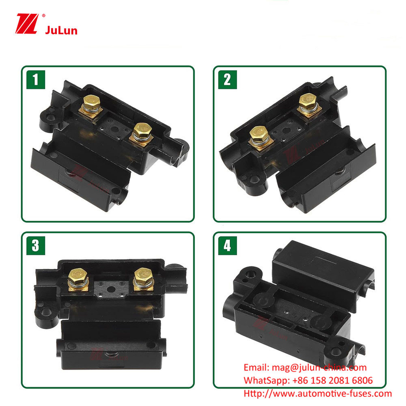 Eu UL bersertifikat Bolt Type Copper Auto Fuse Holder 30A-500A Auto Fuse Box Assembly