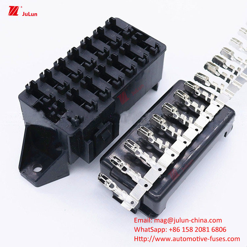 ANS/MIDI Pemegang Sekring Premium Kecil, Kendaraan Listrik Manual Reset 30A-500A Nylon Plastik Satu/Bipolar 32V Pemutus Sirkuit