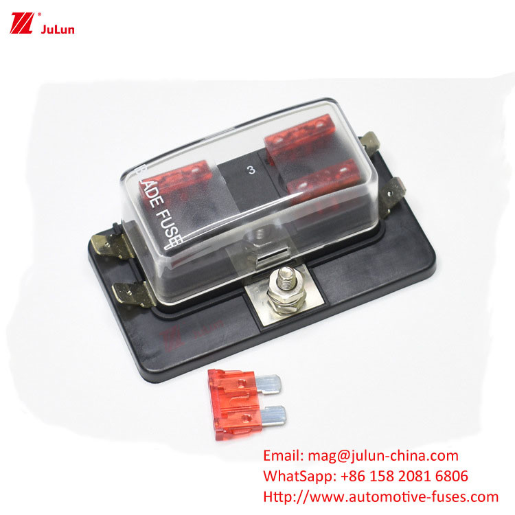 Taiwan SCI New Car 4 Middle Insert Fuse Box 1 In 4 Out Fuse Holder R3-76-01-04 Bagian Otomotif