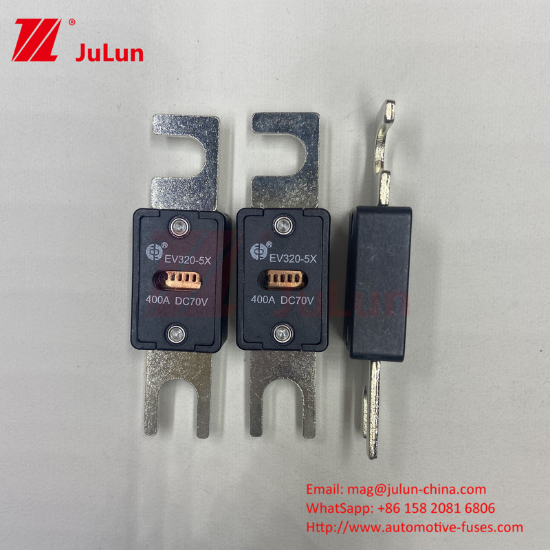 70VDC Tegangan Keramik Bolt Tipe Fuse Kendaraan Listrik EV320-5X-250A M6 M8