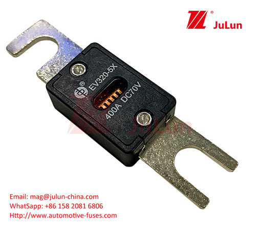 EV320-5C-225A-N 70VDC Custom Logo Automotive Blade Fuses Screw Plug In M6 M8 Tembaga 80A-500A