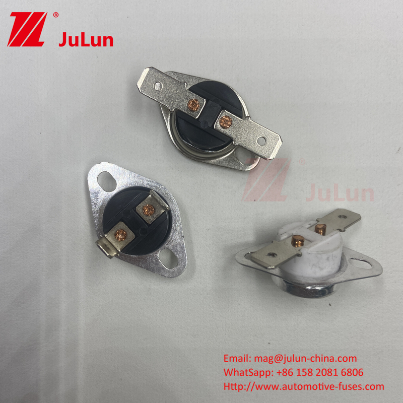 Saklar kontrol suhu biasanya tertutup / terbuka KSD301 Bimetal Thermostat Manual Reset Termal Cut Out Switch
