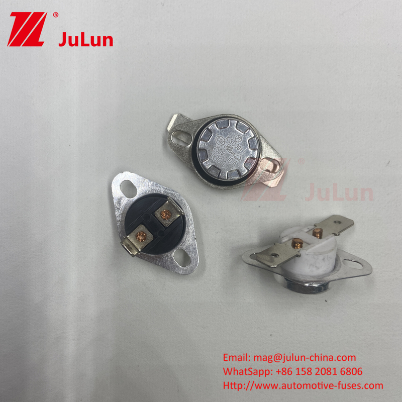 Jenis cakram KSD301 Bimetal Thermostat Plastik / Keramik tubuh Opsional