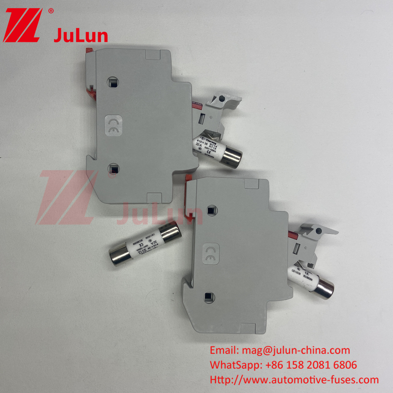 20A Solar PV Fuse Holder Dengan Fuse Untuk Photovoltaic Bus Box Nqqk RT16D-00 TPS DC Current 80V 250A Solar Energy Fuse