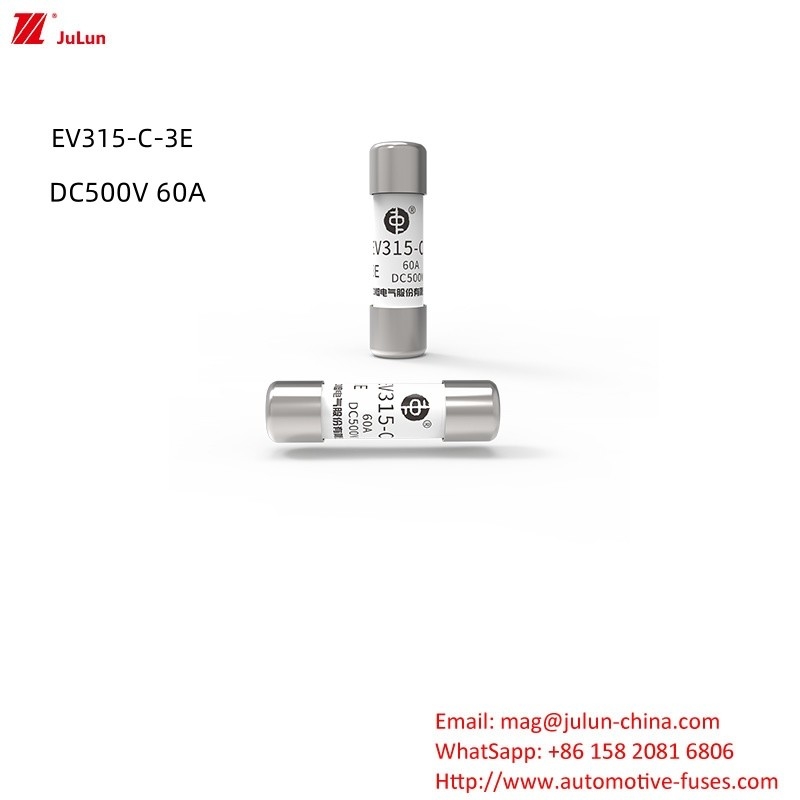 Fuse keramik bertekanan tinggi menengah/ EV315-C-3E DC500V 10A,15A,20A,30A,40A,50A.60A