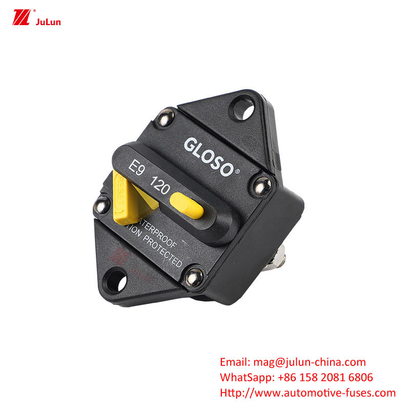 Perlindungan sirkuit elektronik otomotif dengan lampu LED Multi-Way Fuse Box SBH-6PD Sekrup 30A-500A Dua kutub 32V Manual Re