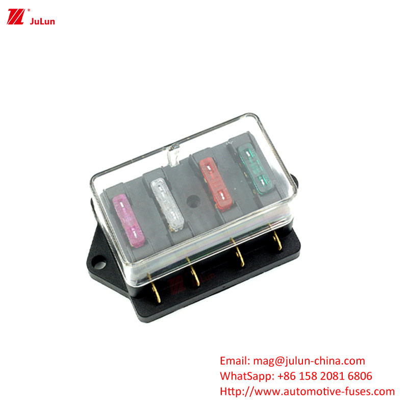 Bolt kontak tembaga pada kotak sekering nylon Shell lulus EU UL sertifikasi lampu LED Multi-Way Fuse Box SBH-6PD S