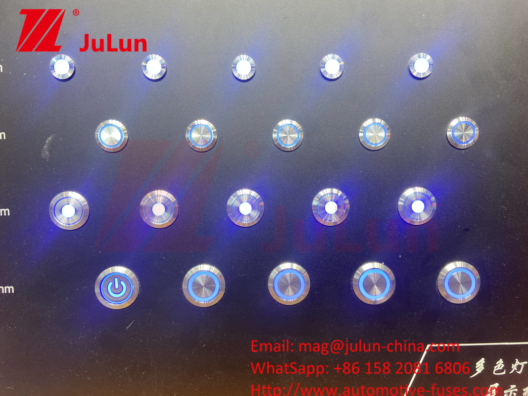 16mm Ring Illuminated Momentary Led IP67 12mm/16mm/19mm/22mm/LA38/XB2 Metal switch button push button metal pushing butt