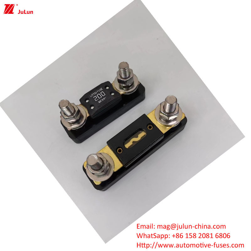 Eu UL Manual Reset Amplifier Circuit Breaker 30A-500A32V Pemegang sekring otomotif Plastik/Nylon Housing
