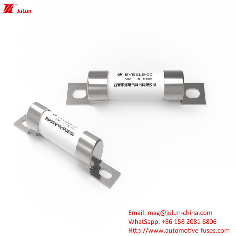 EVEELB 1000V 10A-50A Tabung Bulat Bolted Tipe Fuse Mobil