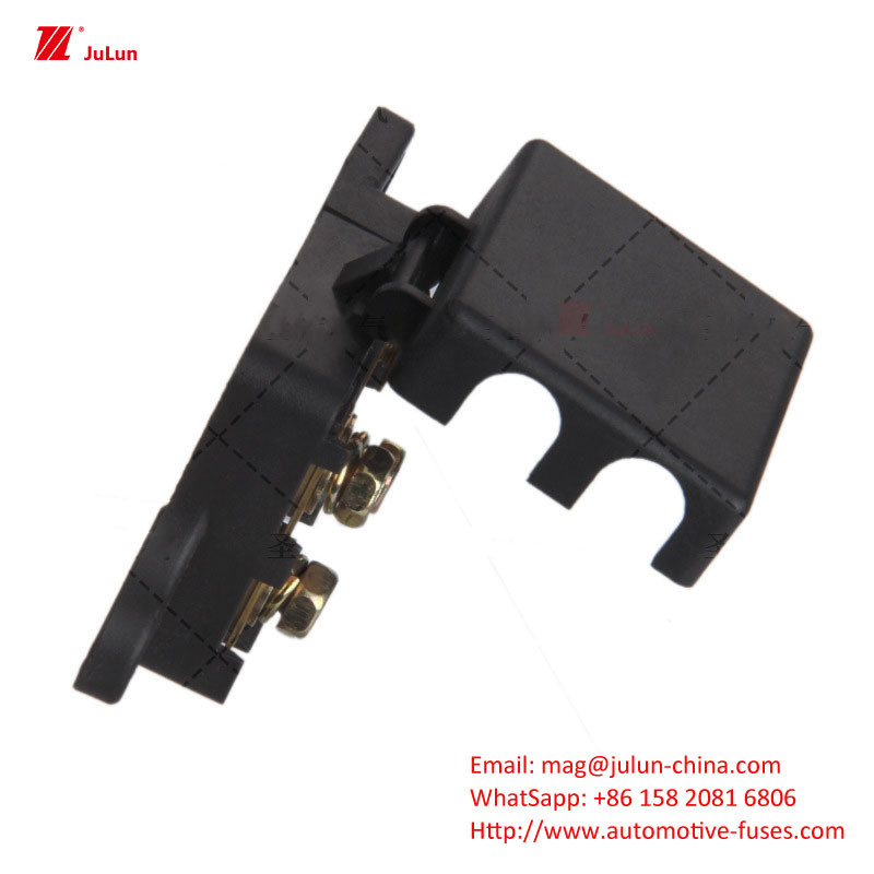 Eu UL 32V 30A-500A Tembaga Kontak Kendaraan Listrik Manual Reset Pemutus Sirkuit Plastik Housing Plastik / Nylon