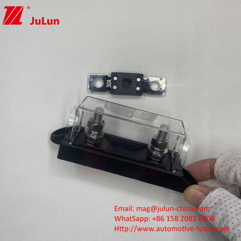 ABS Zinc Alloy Brass 5mm 20mm 20A Fuse Holder Untuk 24VDC 32VDC 72VDC