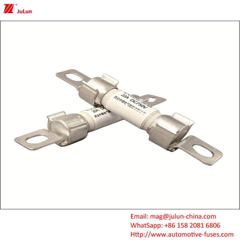 750V DC 10A-50A Sekrup Bolt Type Fuse untuk Kendaraan Listrik