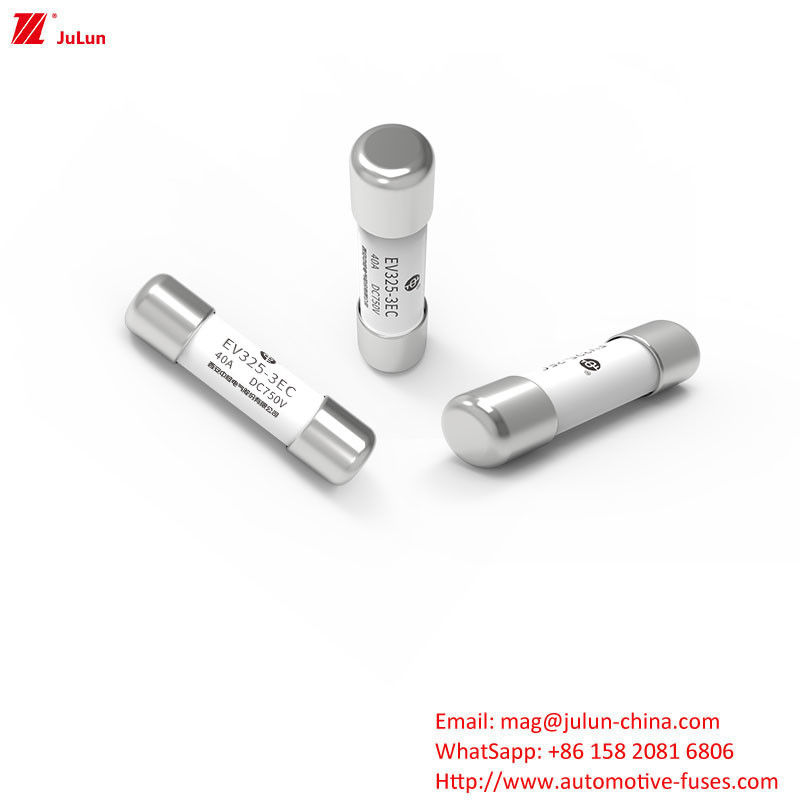 Fuse Medium 15A-50A Fuse Medium Bolt Screw EV325-3EC DC750V 20KA Dengan Bendera yang Menunjukkan Listrik Rating