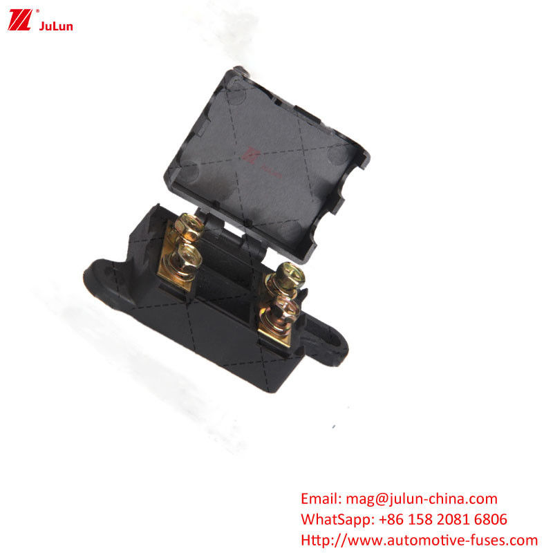 Pengisi sekering mobil Socket Base Connector 30A-500A 32V Satu kutub Dua kutub dengan cangkang plastik