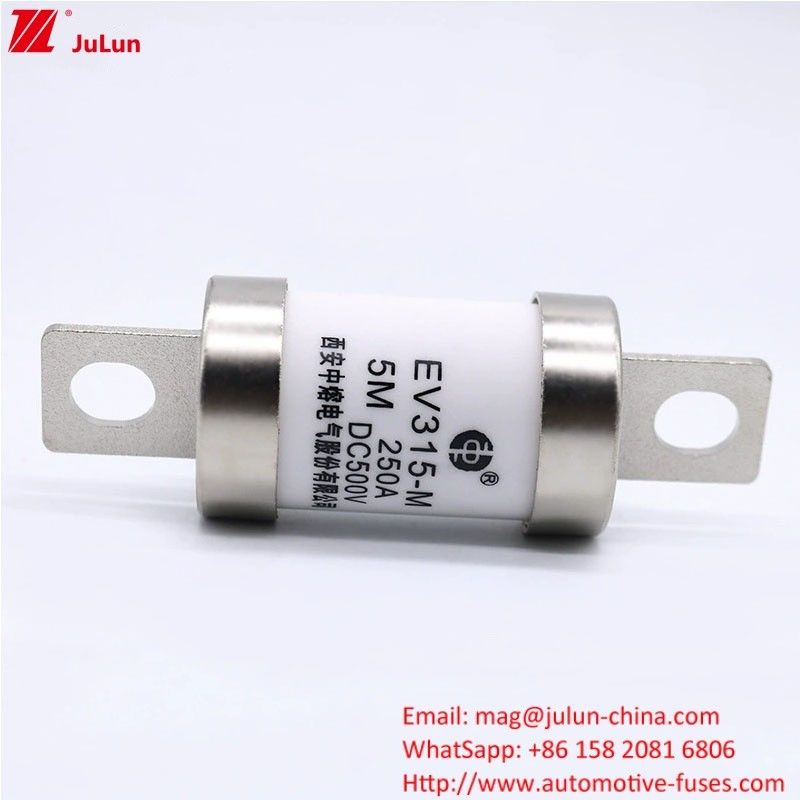 500VDC 150A EV Perlindungan Sektor Daya Bolt Fuse Jenis