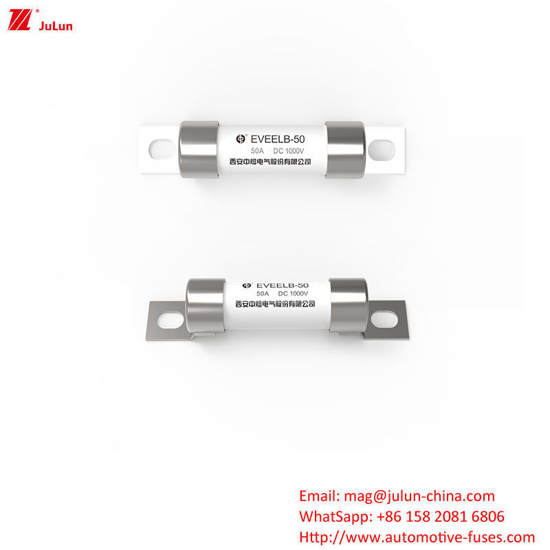 Bolt Screw Protection EV Portable EV Charger Fuse Untuk Solusi Pengisian Portable DC1000V 10A-50A