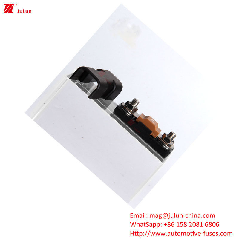 Auto Spare Parts Bolt/Bolt Fuse 30A-500A 32V EU UL Standar Rating Voltage Tembaga Kontak Otomatis Reset Pemutus Sirkuit