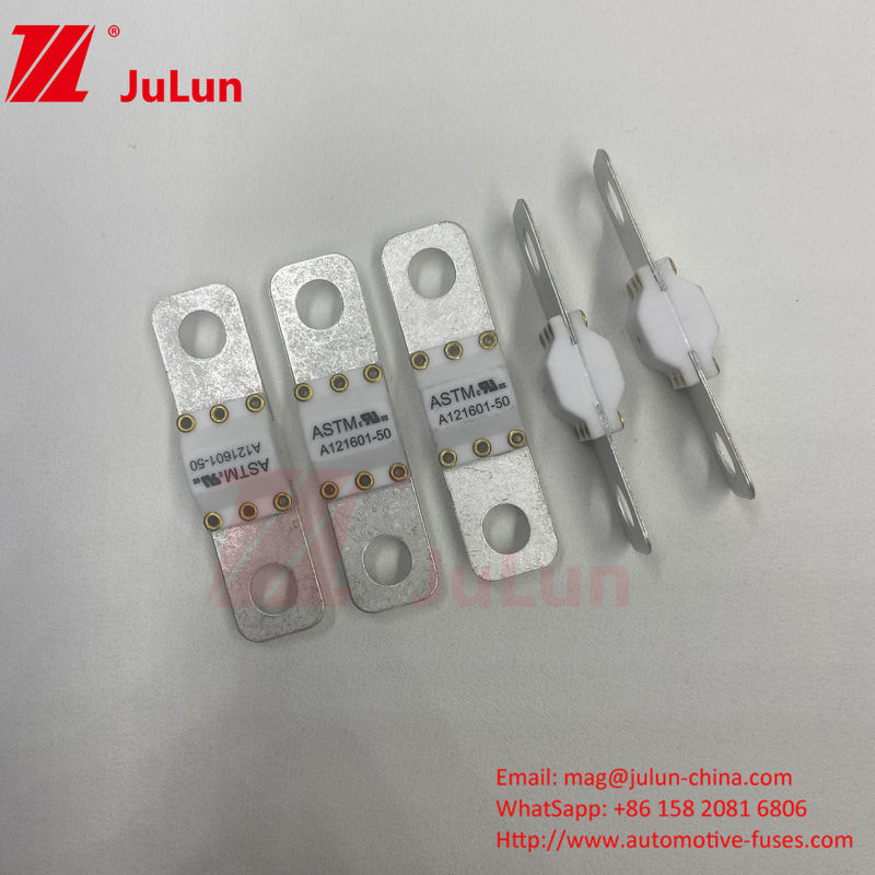 ASTM A121601-80A 125VDC EV Fast Charger / Kendaraan Listrik Fast Charging Medium Fusing Bolt Screw Terminal Fuse