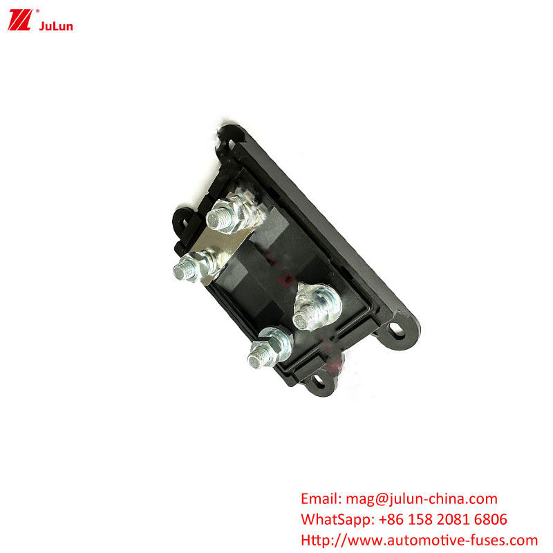 Eu UL bersertifikat Kendaraan listrik 32V DIN Track Fuse Holder Single-pole Bipolar Otomatis Copper Fuse Holder