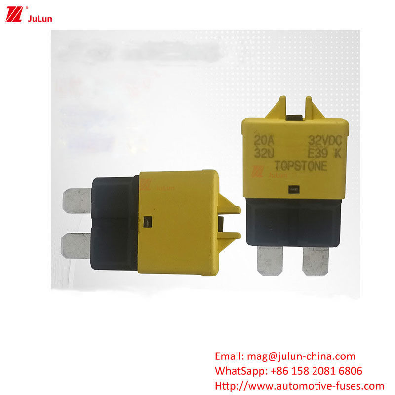 Mesin Manual Reset Switch Yacht Manual Reset Circuit Breaker EU UL Nomor 32V Copper Fuse Holder