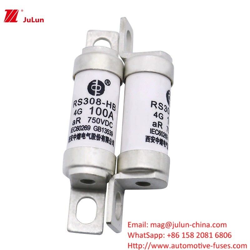 Fuse kendaraan listrik untuk arus listrik 32A-100A Bolt pada Fuse Model RS308-HB4G