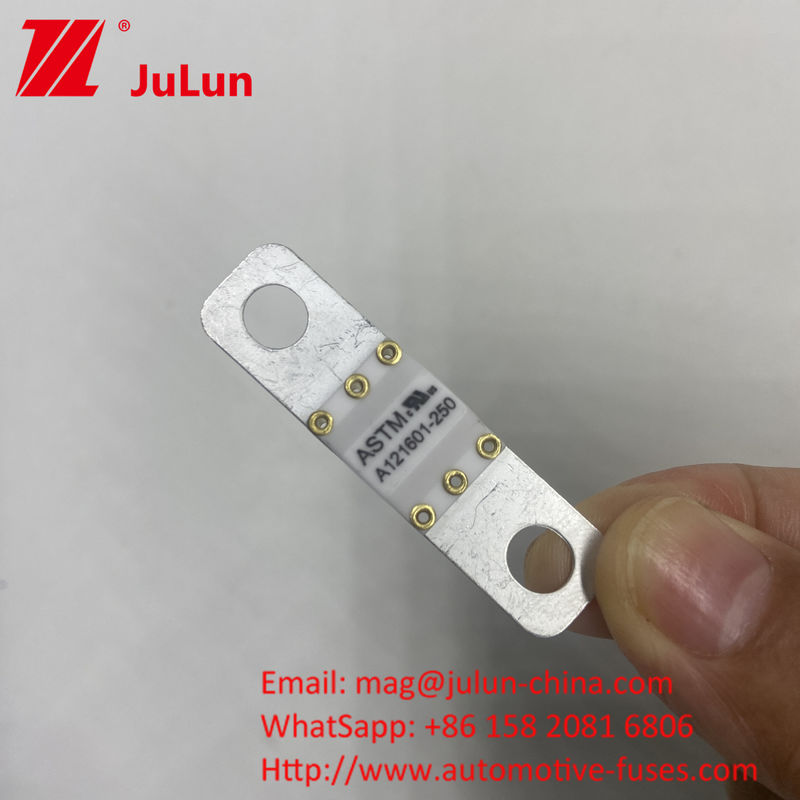 A121601-250A A121601-200A ASTM Tembaga Automotive Blade Fuse Untuk Baterai penyimpanan energi EV arus tinggi